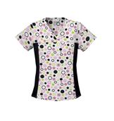 Polka Dots Flexibles V-Neck Slimming Top